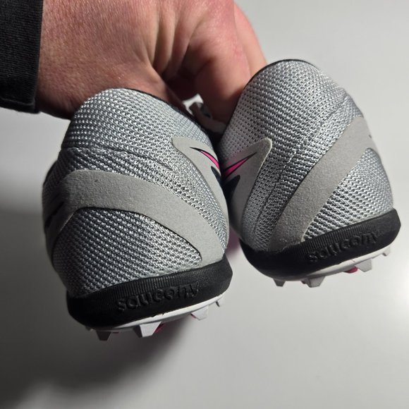 Saucony Women's Havoc XC Spike Pink / Gray / Black 8.5 - Picture 3 of 8